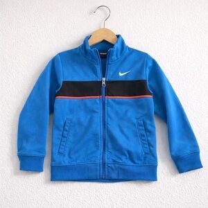 Nike Blue and Black Zip-Up Jacket